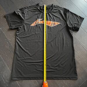 lining black t-shirt black orange world championship scotland size xxl